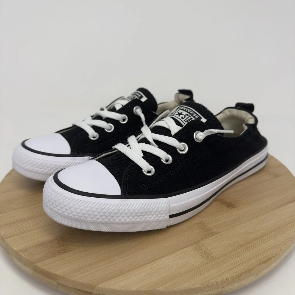 Converse Chuck Taylor All Star Shoreline Black Slip On Sneakers Women's 10